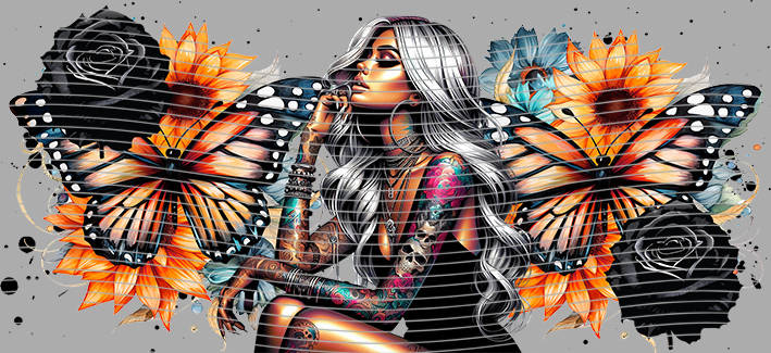 16oz Sunflower Girl-SU-604